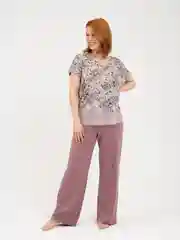 Розовый пижама женская с брюками, Lilians