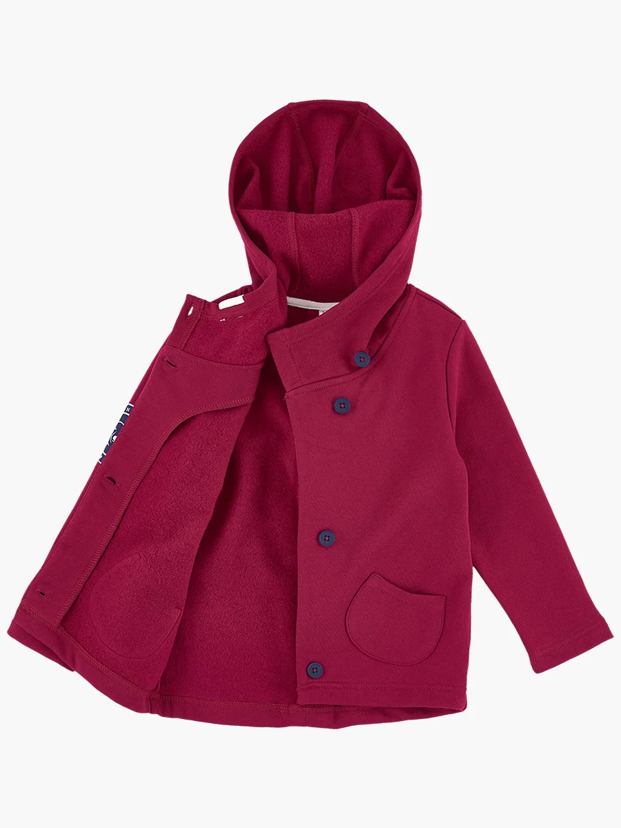 Марсала толстовка с капюшоном Mini Maxi, для девочки