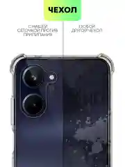 Противоударный чехол BROSCORP на Realme 10 и Oppo reno 7 силиконовый