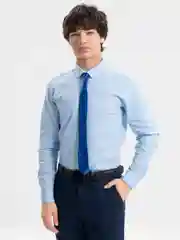 Синий классический атласный галстук