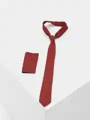 Красный мужской галстук классический с узором