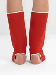 Белый щитки для защиты голени и стопы