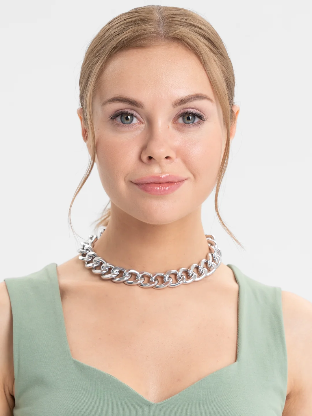 Серебряный массивная цепь