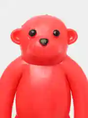Игрушка для собак "Обезьяна" с пищалкой, 19,5 см, силикон, красная