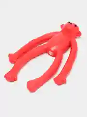 Игрушка для собак "Обезьяна" с пищалкой, 19,5 см, силикон, красная