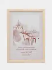 Молочный фоторамка 21 х 30 А4, сосна, С14
