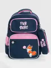 Рюкзак школьный Юнландия Complete, с пеналом в комплекте, эрго-спинка, Nice fox, 270664