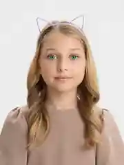 Фиолетовый ободок "Ушки кота"