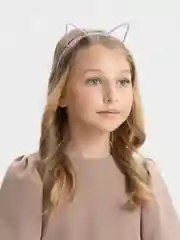 Фиолетовый ободок "Ушки кота"