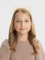 Оранжевый ободок "Ушки кота"