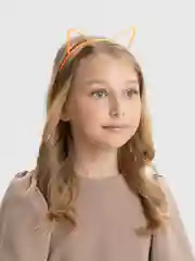 Оранжевый ободок "Ушки кота"