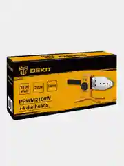 Аппарат для сварки полипропиленовых труб DEKO PPWM2100W, 4 насадки