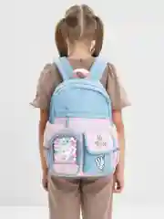 Рюкзак школьный для девочки Brauberg Pastel с термонашивками, Friendly bunnies, 271423