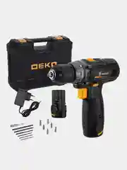 Аккумуляторная дрель-шуруповерт DEKO GCD12DU3 в кейсе + оснастка 13 шт