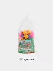 Желтый детский блочный конструктор "Комби Блок" 35/50/100/150/200/300/400/500 шт, крупные детали