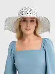 Серый меланж шляпа женская летняя