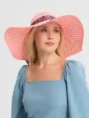 Пудровый шляпа женская летняя