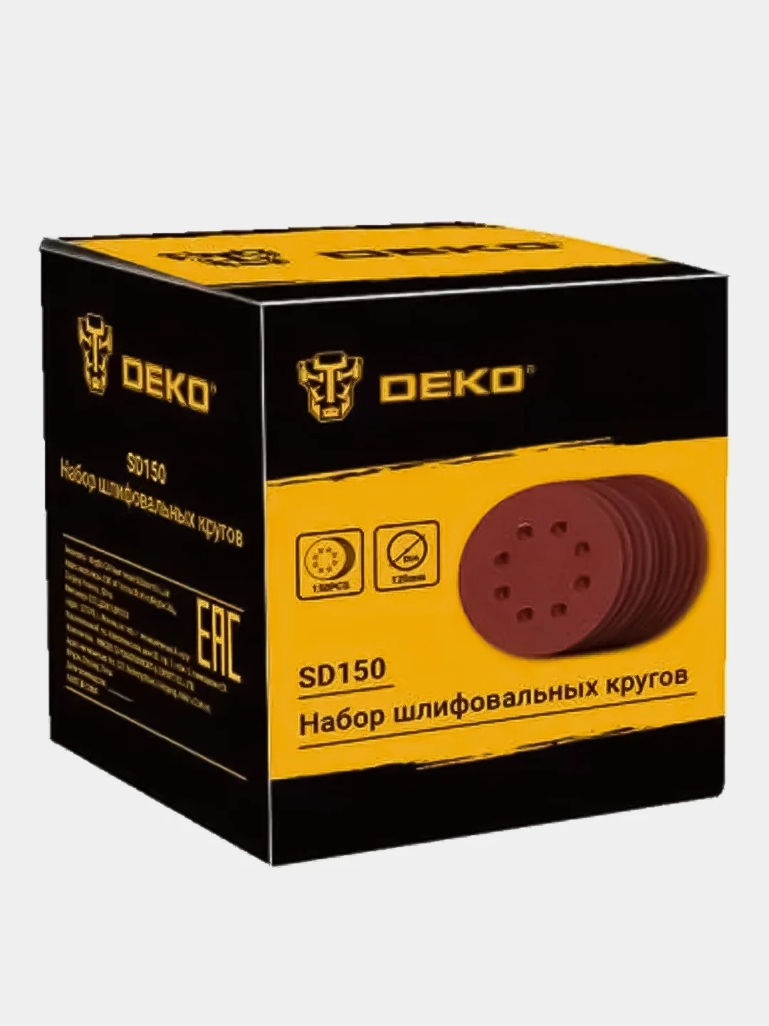 Набор шлифовальных кругов DEKO SD150 (P60, P80, P100, P120, P150, P180, P240, P320, P400, P600)