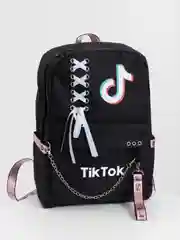 Угольный городской рюкзак портфель с принтом женский детский для школьников