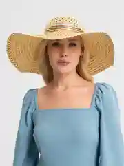 Бежевый шляпа женская летняя