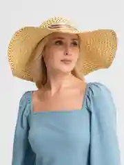 Бежевый шляпа женская летняя