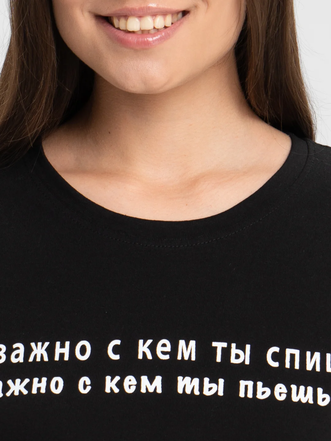 Черный футболка женская, с принтом, рисунком, много моделей