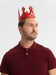 Алый карнавальная корона "Король"