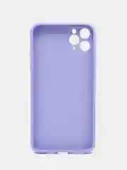 Аметистовый чехол для iPhone (Айфон) 11 и 11 Pro Max с прямыми бортами под 12 айфон, стеклянный