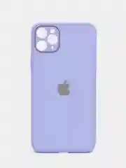 Аметистовый чехол для iPhone (Айфон) 11 и 11 Pro Max с прямыми бортами под 12 айфон, стеклянный