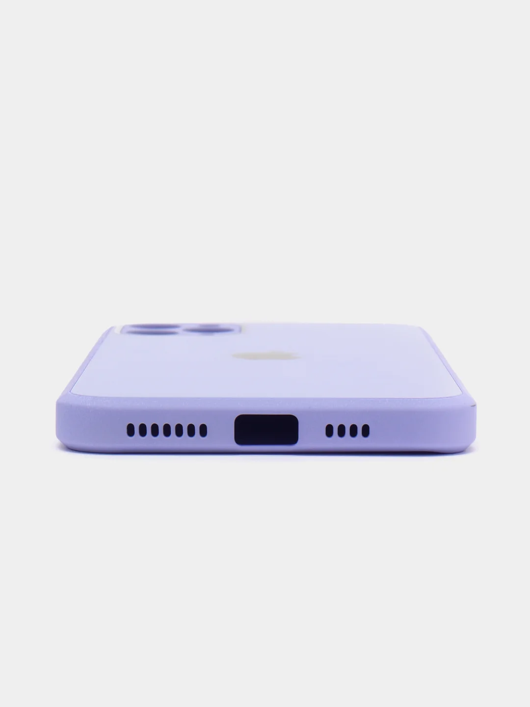 Аметистовый чехол для iPhone (Айфон) 11 и 11 Pro Max с прямыми бортами под 12 айфон, стеклянный