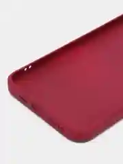 Багровый чехол для iPhone (Айфон) 11 и 11 Pro Max с прямыми бортами под 12 айфон, стеклянный