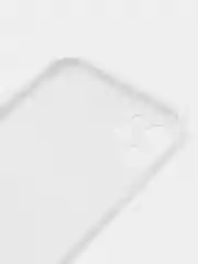 Белый чехол для iPhone (Айфон) 11 и 11 Pro Max с прямыми бортами под 12 айфон, стеклянный