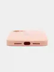 Кремовый чехол для iPhone (Айфон) 11 и 11 Pro Max с прямыми бортами под 12 айфон, стеклянный