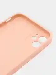 Кремовый чехол для iPhone (Айфон) 11 и 11 Pro Max с прямыми бортами под 12 айфон, стеклянный