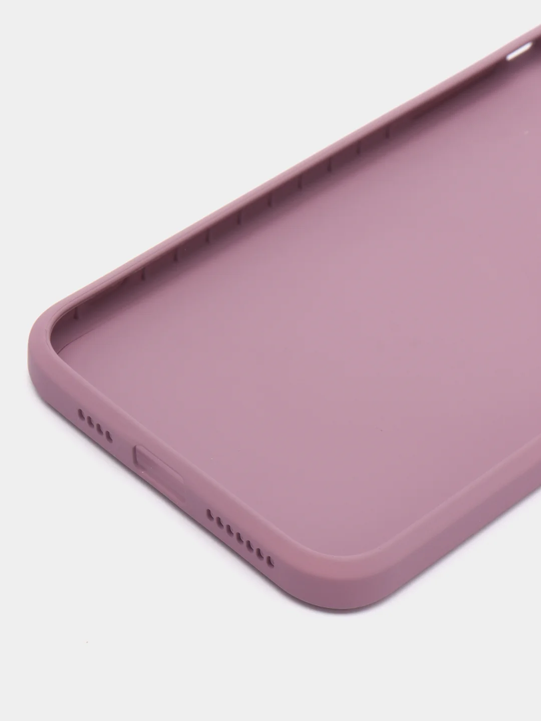 Фиолетовый чехол для iPhone (Айфон) 11 и 11 Pro Max с прямыми бортами под 12 айфон, стеклянный