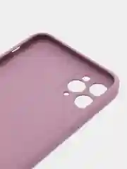 Фиолетовый чехол для iPhone (Айфон) 11 и 11 Pro Max с прямыми бортами под 12 айфон, стеклянный