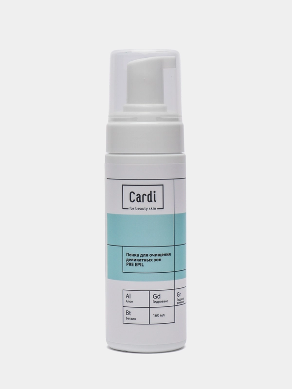 Пенка перед депиляцией, пенка для очищения PRE EPIL от Cardi