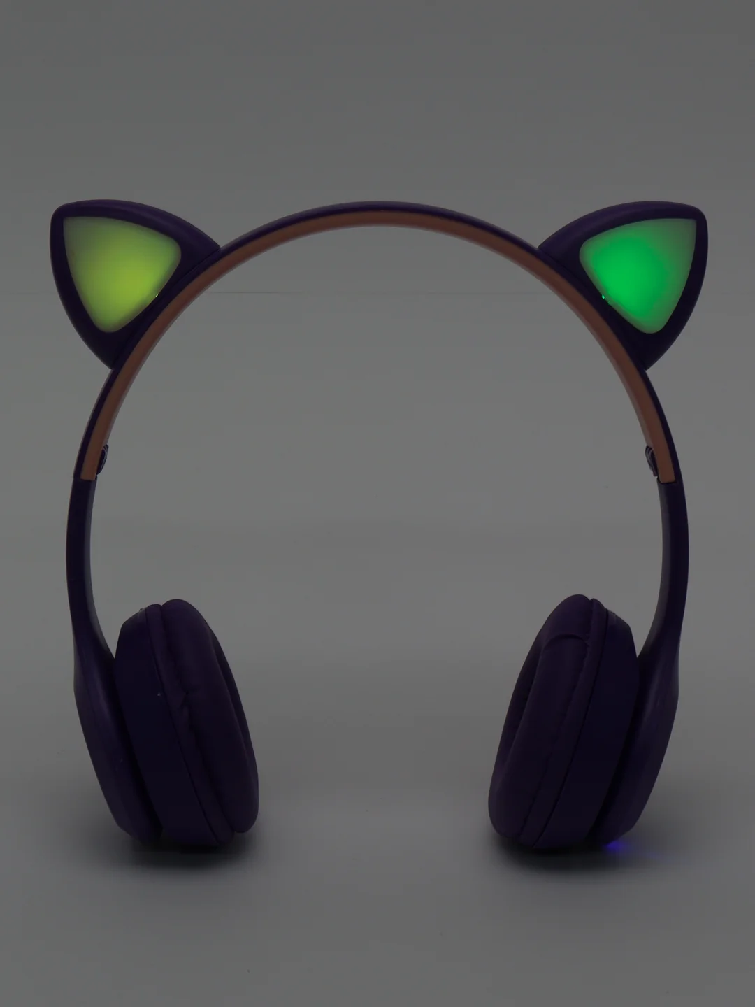 Фиолетовый накладные Bluetooth-наушники More choice HW24kids, беспроводные наушники 200 мАч