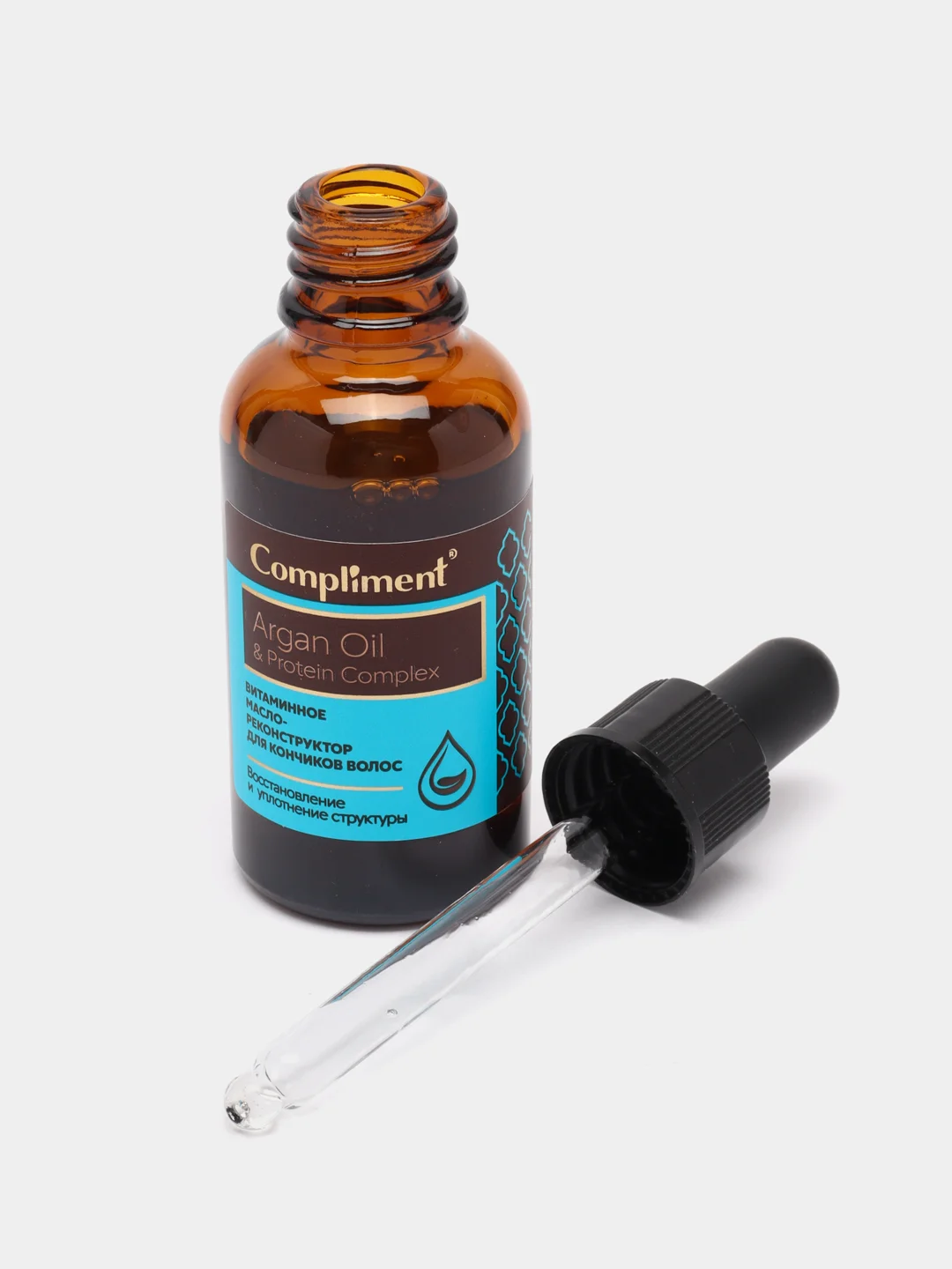 Compliment Argan Oil & Рrotein Витаминное масло-реконструктор для кончиков волос 25 мл