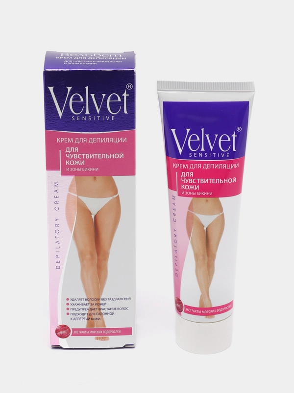 Velvet крем для депиляции для чувствительной кожи и зоны бикини, 100 мл