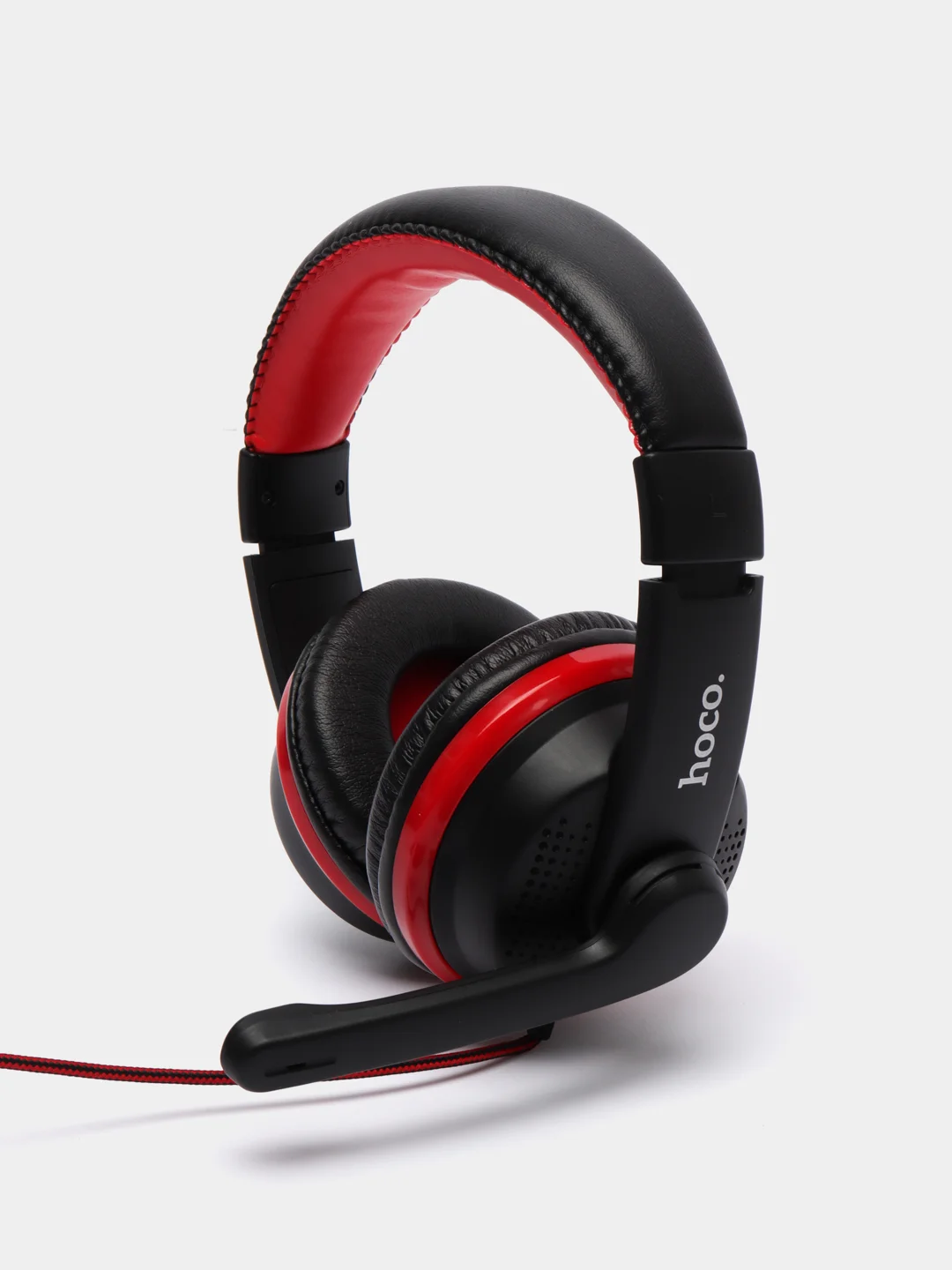 Красный наушники проводные, накладные, Hoco W103 Magic, игровые наушники, для геймера