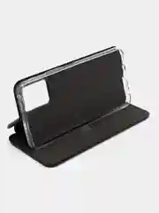 Черный чехол-книжка для Vivo Y33s / Y21 2021 (Виво у33С / у21 2021)