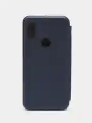 Темно-синий чехол-книжка для Xiaomi Redmi Note 6 pro /6pro/ Сяоми Редми Ноте 6 про/ Нот 6 про, экокожа