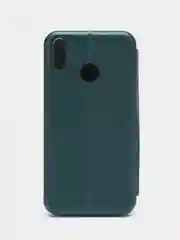 Зеленый чехол книжка для Huawei Honor 8 x (Хонор 8 х), из экокожи