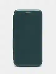 Зеленый чехол книжка для Huawei Honor 8 x (Хонор 8 х), из экокожи