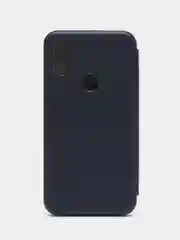 Темно-синий чехол-книжка для Xiaomi Redmi Note 6 / Сяоми Редми Ноте 6 / Нот 6, экокожа