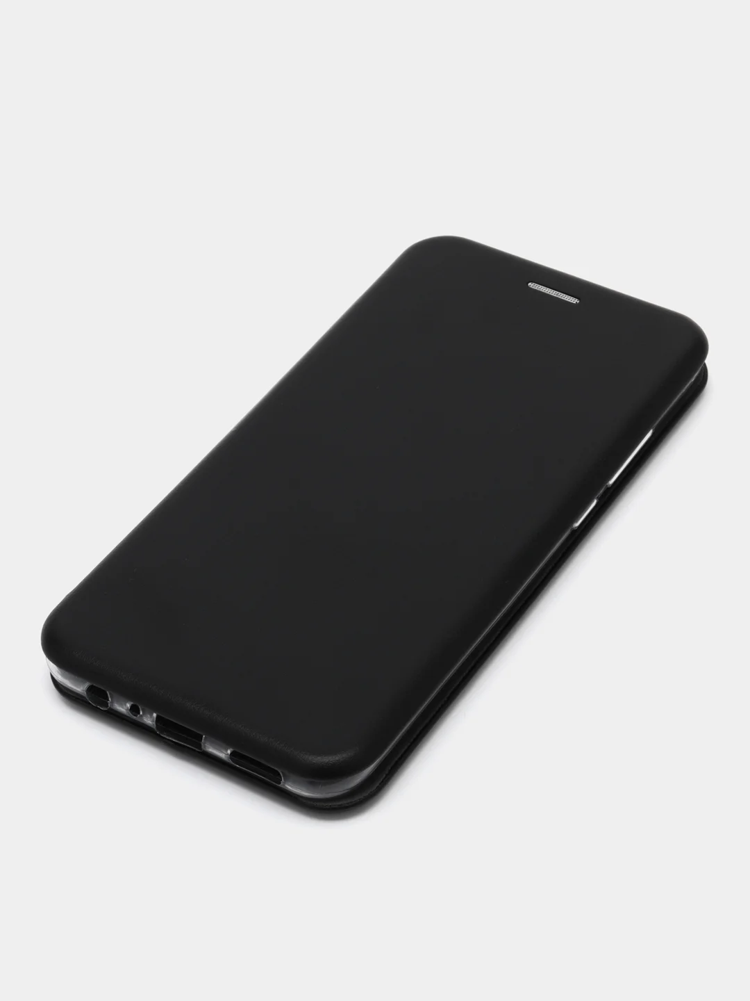 Черный чехол книжка для Huawei Honor 8 x (Хонор 8 х), из экокожи