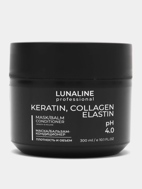 Маска/Бальзам-кондиционер KERATIN, COLLAGEN, ELASTIN плотность и объем, 300 мл
