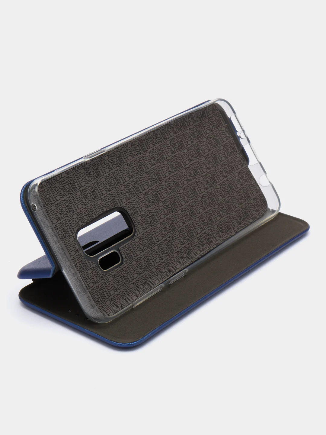 Синий чехол-книжка для Samsung Galaxy S 9 +, S 9 Plus, экокожа, Самсунг С 9 плюс