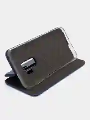 Синий чехол-книжка для Samsung Galaxy S 9 +, S 9 Plus, экокожа, Самсунг С 9 плюс